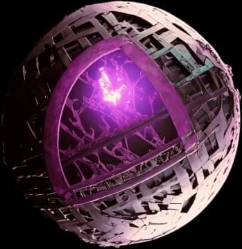 A planet, part of BootNode's space artwork
