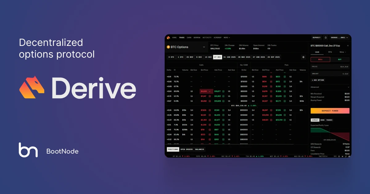 Derive (prev. Lyra) - Web3 Case study - Bootnode